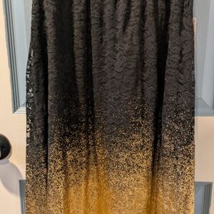Elegant Black and Gold Women's Skirt